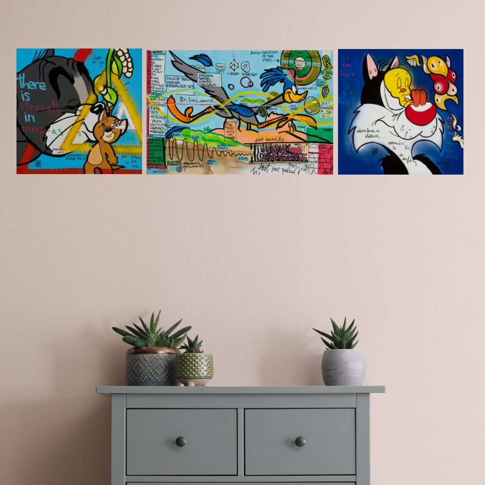 Loony Harmonic Convergence - Lebo Steel Mineral Print Series